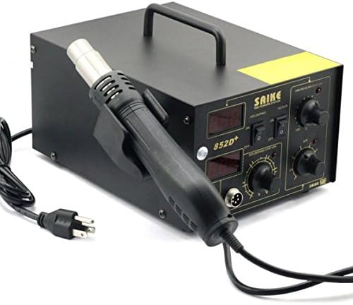 Saike 852D+ Hot Air Gun & Digital Soldering Iron 2 in 1 System 110V
